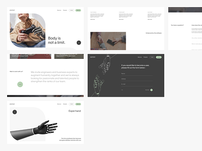 Esper bionics — Website redesign