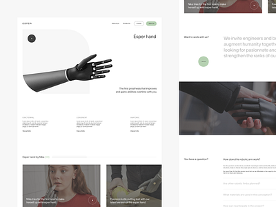 Esper bionics — Product page by Thomas Monavon on Dribbble