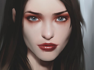 Sasha art beauty cg digital fashion girl illustration model painting portrait