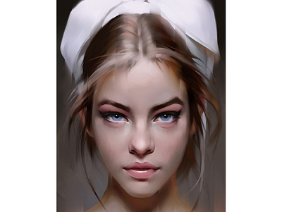 palvin art beauty cg digital fashion girl illustration model painting portrait