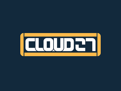 Cloud27 Workmark Shot custom type logo wordmark