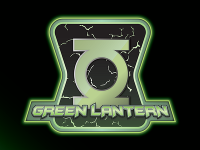 Green Lantern Badge Shot badge superhero