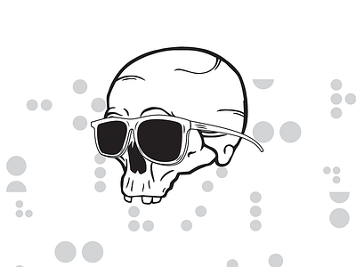 Colour Blind Skull Shot brand design identity illustration skull