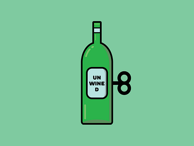 Unwind for the Weekend! design flat design icon design illustration logo vector art