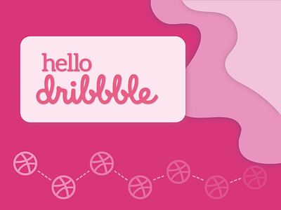 Hello Dribbble branding canada dribbble first shot freelancer graphic design hello dribbble illustration invite thankyou vector