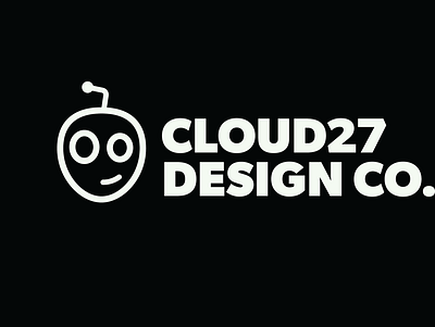 Cloud27 Horizontal Lockup alien custom custom design logo logo design logo designer minimal minimal branding simple