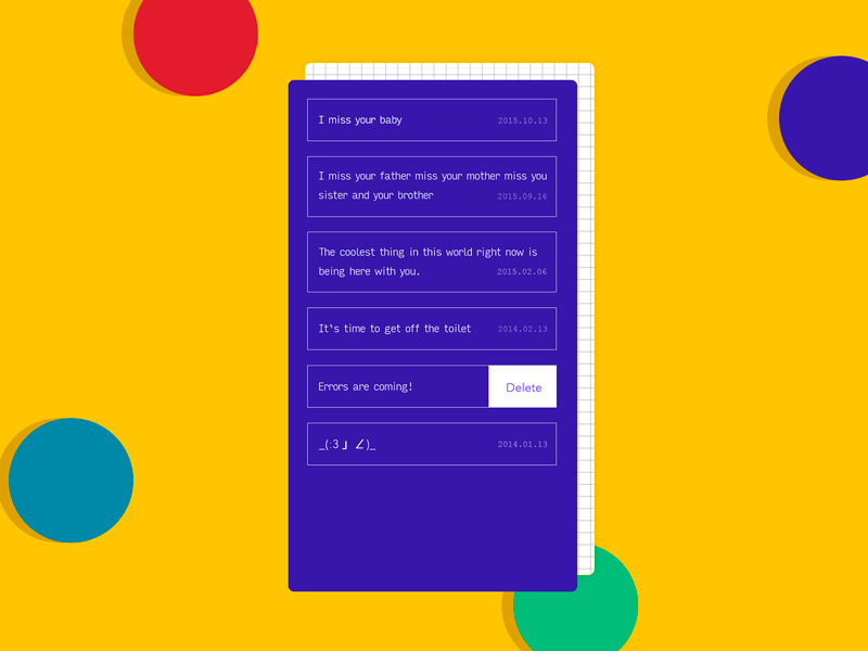 Message Box by MiZou on Dribbble