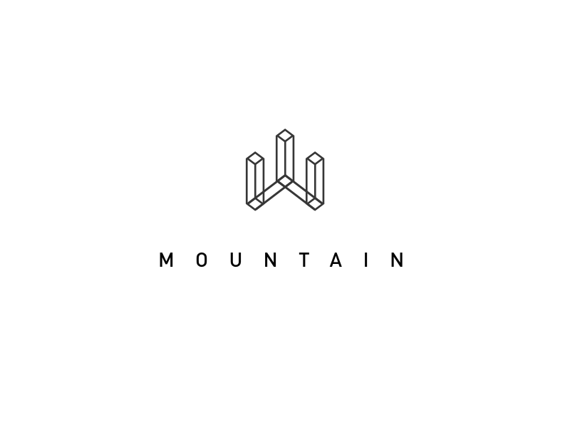 Mountain Identity - 山 by MiZou on Dribbble