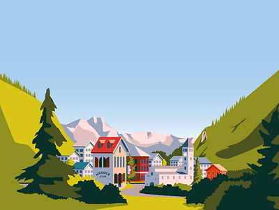 Over the Alps Environment Illustration apple arcade design environment game art game design games graphic design illustration vector