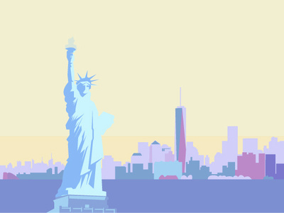 Nyc Icon Dribbble city skyline illustration illustrator new york city nyc