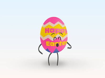 Eggcited Transformation - After Effects Template after effects animation cartoon cartoon character character character animation character design cute design easter easter egg entertaiment funny happy easter holiday kawaii kids motion graphics template