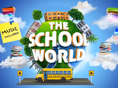 Download School Education Animation Template for After Effects 3d after effects animation branding creative education knowledge logo motion graphics school science studies study teaching title sequence tv show university video
