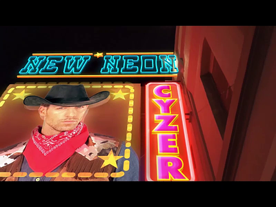 Template: Neon Show City Titles Animation after effects american animator branding casino city cowboy cyberpunk 2077 entertainment motion graphics neon neon lights neon sign night nightclub road 66 rodeo template town western
