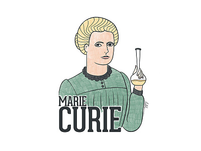 Marie Curie Drawing character character art digital pencil illustration ilustracion de retratos marie curie nobel prize people portrait portrait art portrait illustration press retrato science scientific woman