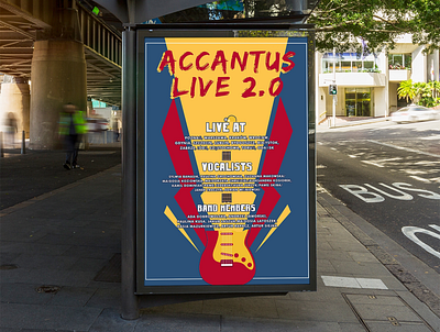 Accantus Live 2.0 Poster Design closet composting design designing editing film poster design graphics poster poster design song poster