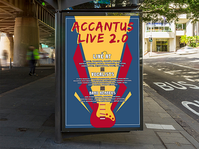 Accantus Live 2.0 Poster Design