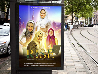 Rise The Journey Of Women In Saudi Arabia Poster Design composting design designing digital painting editing film poster design graphics poster poster design song poster