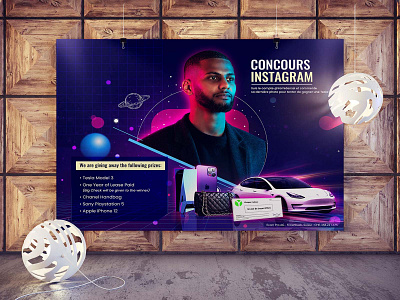 Concours Instagram Poster Design composting design digital painting editing graphics poster poster design