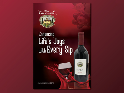 Enhancing Life's Joys With Every Sip Poster Design