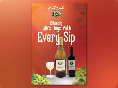 Enhancing Life's Joys With Every Sip Poster Design