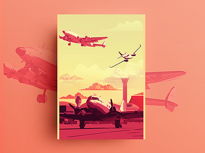 Airplane Poster Design