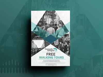 Free Walking Tours Poster Design composting digital painting editing graphics poster poster design