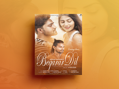 Beqarar Dil Poster Design composting digital painting editing film poster design graphics movie poster poster poster design