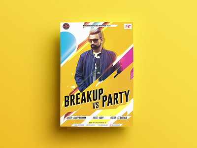 Breakup Vs Party Poster Design composting digital painting editing graphics poster poster design song poster