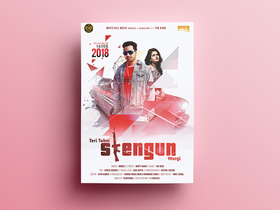 Stengun Poster Design composting digital painting editing film poster design graphics movie poster poster poster design song poster