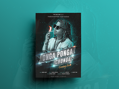 Onga Ponga Chonga Poster Design composting digital painting editing film poster design graphics movie poster poster poster design song poster