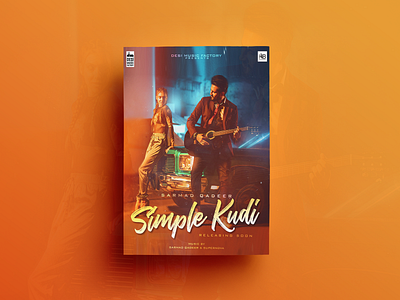 Simple Kudi Poster Design composting design editing film poster design graphics illustration poster design punjabi song poster typography