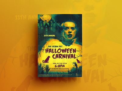 Halloween Carnival Poster Design composting design designing digital painting editing graphics illustration movie poster poster poster design