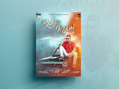 Raaja Raani Poster Design composting digital painting digitalpainting editing film poster design graphics illustration poster design song poster