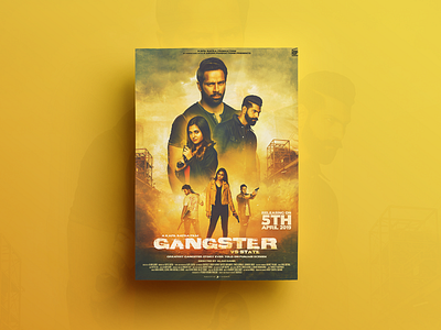 Gangster Poster Design closet composting design designing digital painting editing graphics poster poster design song poster