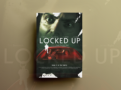 Locked Up Poster Design closet composting design designing digital painting editing film poster design graphics movie poster poster poster design song poster