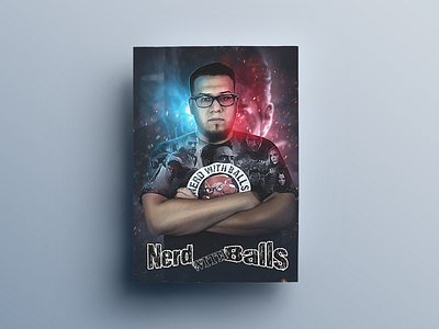 Nerd With Balls Poster Design closet composting design designing digitalpainting editing film poster design graphics poster poster design song poster