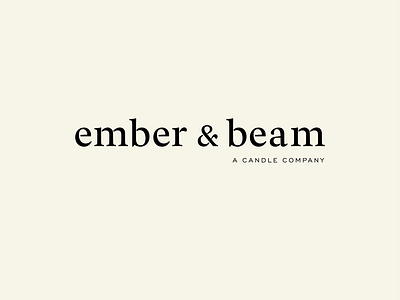 Brand design and developement for Ember & Beam
