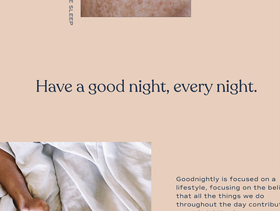 Goodnightly Website Concept brand direction brand identity brand identity design branding branding agency branding design logotype typography web webdesign website design