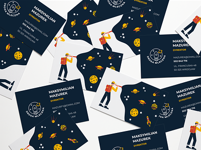 Droga Mleczna - Przedszkole Montessori branding business card corporate identity cosmos kindergarten