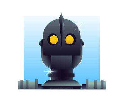 Iron Giant adobe cartoon character design flat gradients illustration illustrator saturation simple tracing vector