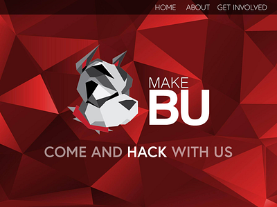MakeBU Home Page website concept