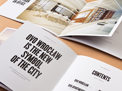 OVO Wrocław - Brochure branding brochure design editorial design identity logo real estate studio unifikat