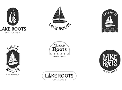 Lake Roots Logo Concepts adobe illustrator branding custom design graphic design ideas illustration lake logo market roots small business
