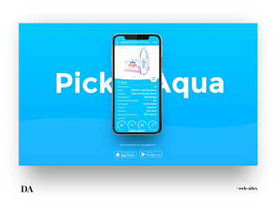 PickAqua mobile design ui ux webdesign