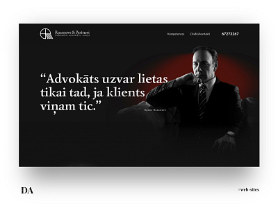 Responsive design for the "Rusanovs & Partneri"