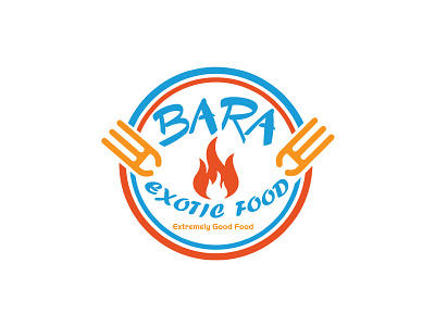 Bara Exotic Food bara branding brochure business logo creative logo food logo kitchen logo logo logo design logo template restaurant restaurant logo