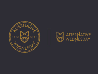 Alternative Wednesday Logo band logo design logo rustic