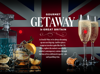 Visit Britain: Gourmet Getaway in Great Britain branded content branding data insights ui ux web