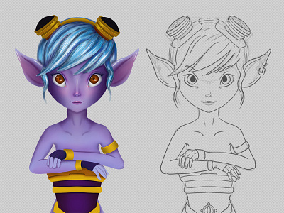 WIP - Tristana drawing ( League of Legends )