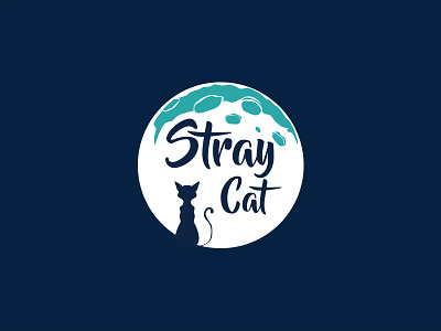 Stray Cat Logo v2 beer branding brewery cat flat icon logo proposal stray